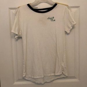 White “Lady Luck” t-shirt